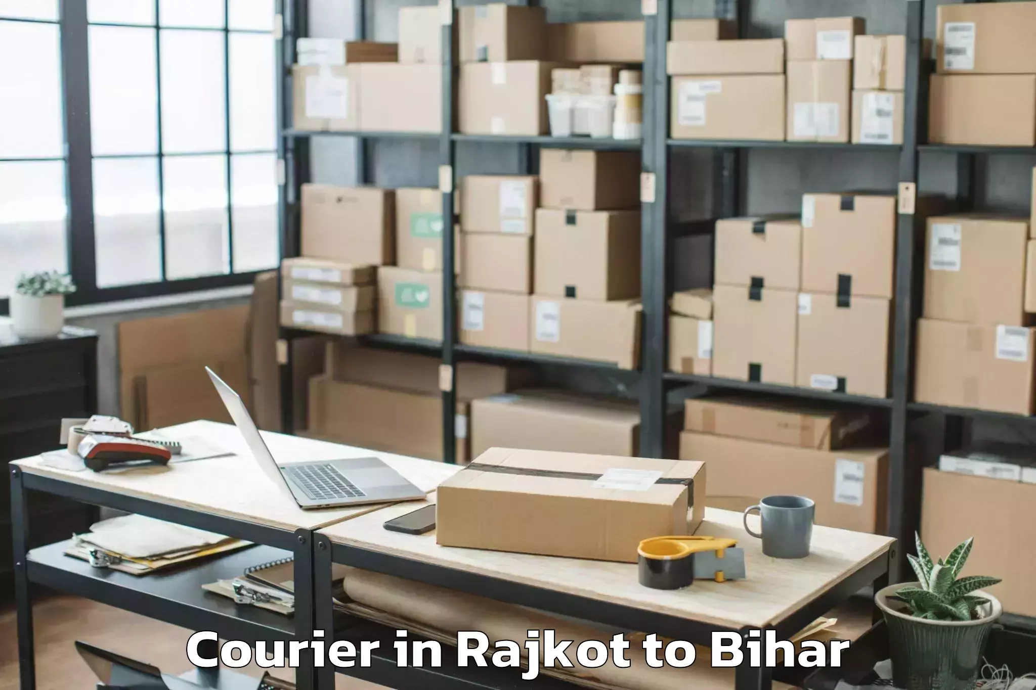 Top Rajkot to Tilka Manjhi Bhagalpur Univers Courier Available